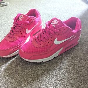 Hot pink sneakers